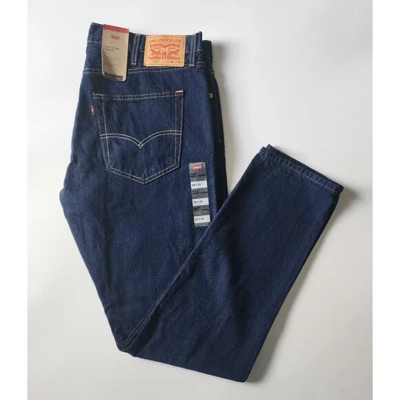 Levi's 512 Jeans Mens Size 38x32 Lot of 2 Slim Taper Stretch Medium Blue Denim - Picture 3 of 16